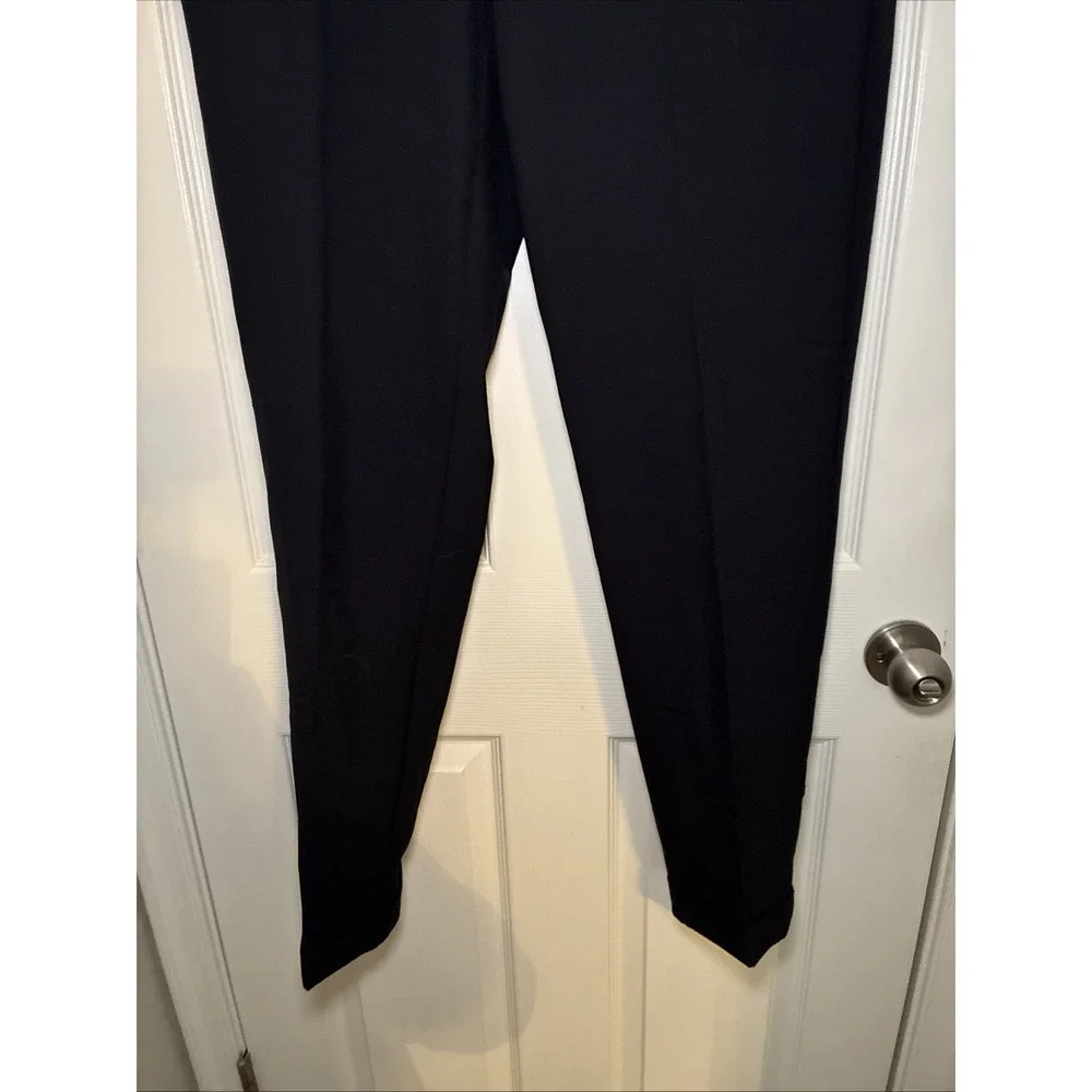 Men's Banana Republic Tailored Tapered  Trouser Pant Elastic Band Blue 34x36